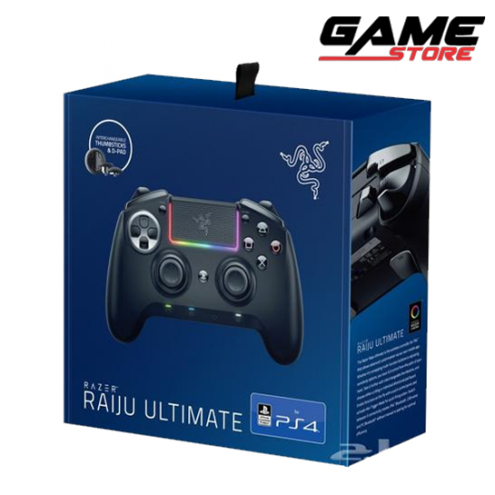 يد تحكم رايزر لاسلكي - اسود - بلايستشن 4 - Razer Wireless Controller - Black